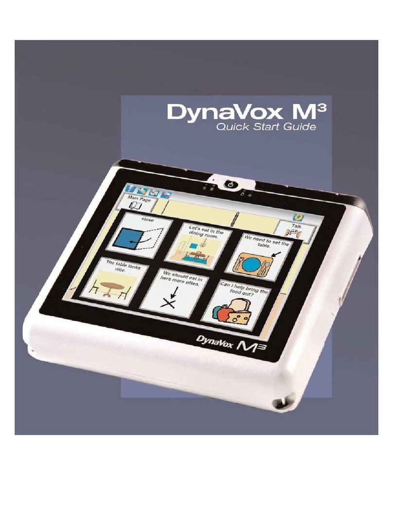DynaVox M3 quick start guide DynaVox M3 quick start guide