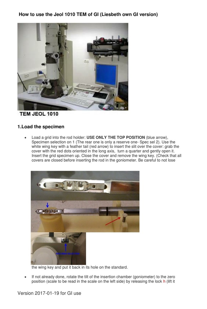JEOL 1010 quick start guide