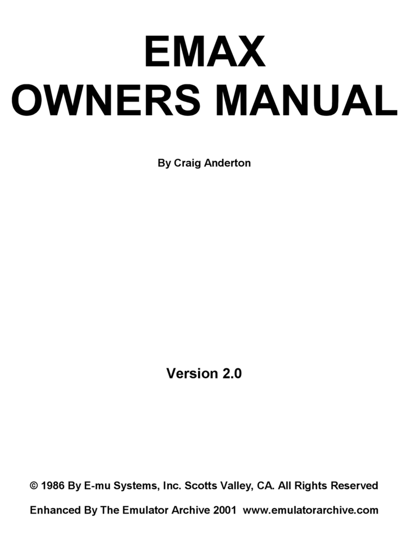EMU EMAX owner's manual