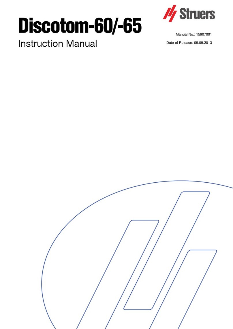 Struers Discotom-60 User manual