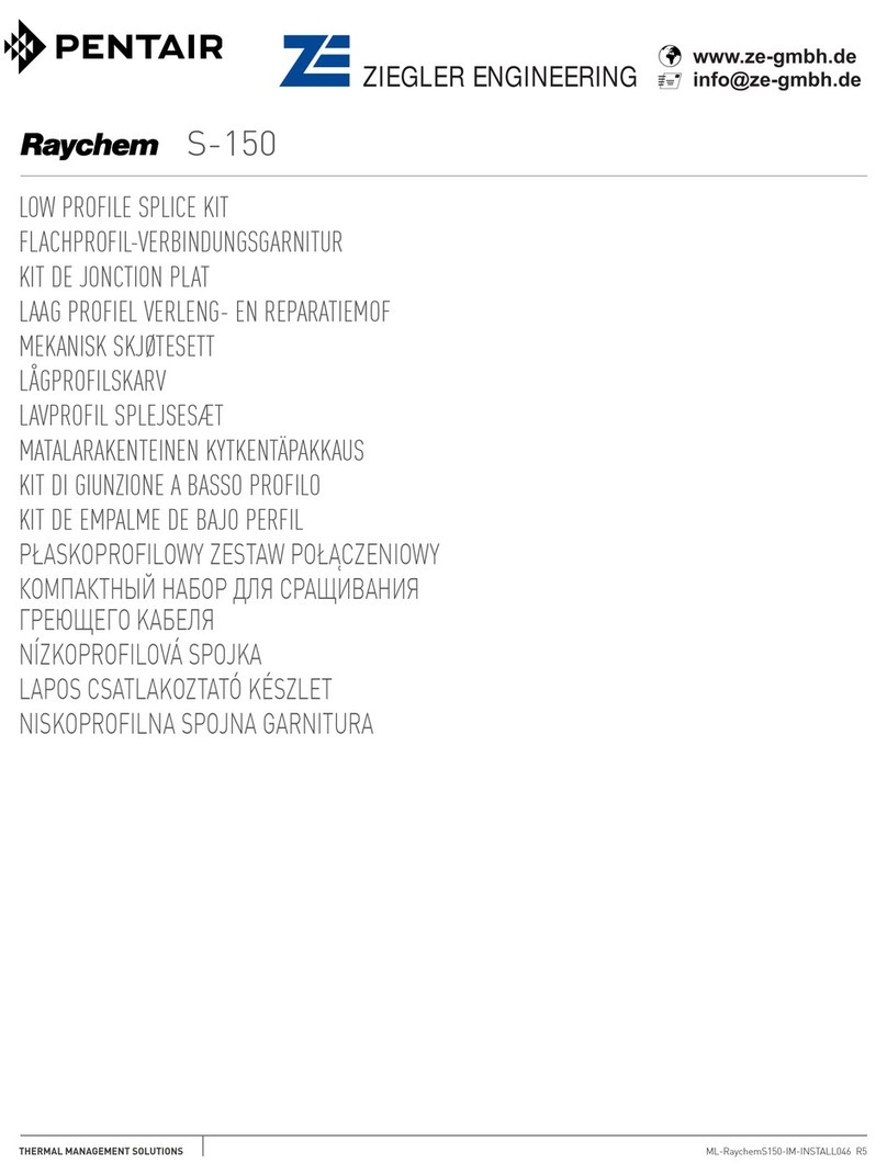 Pentair Raychem S-150 User manual Pentair Raychem S-150 User manual