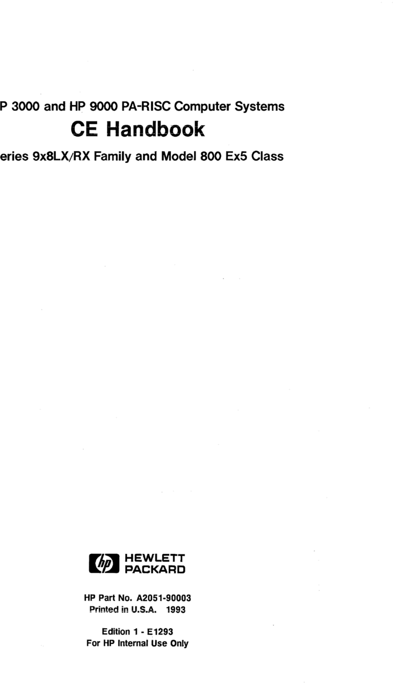 HP 3000 Series User manual