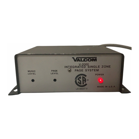 Valcom V-2000 User manual