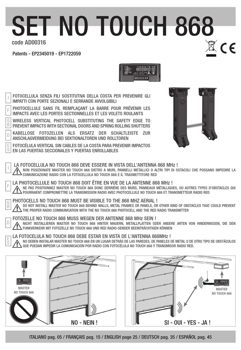 RIB NO TOUCH 868 User manual