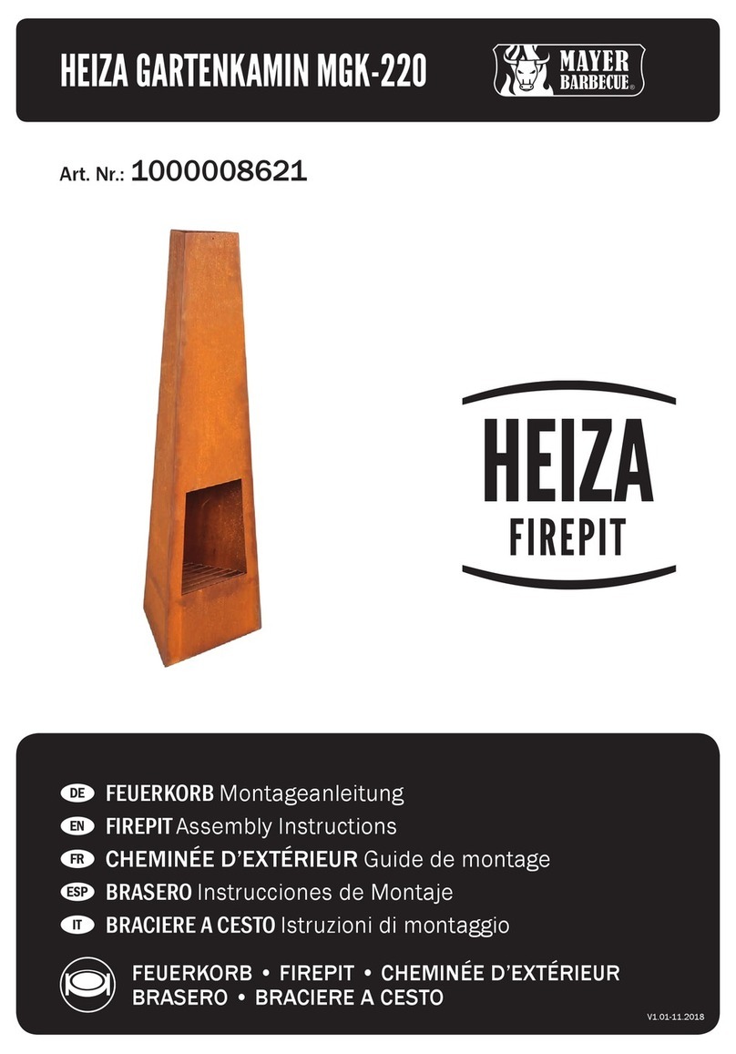 Mayer Barbecue HEIZA MGK-220 Assembly instructions