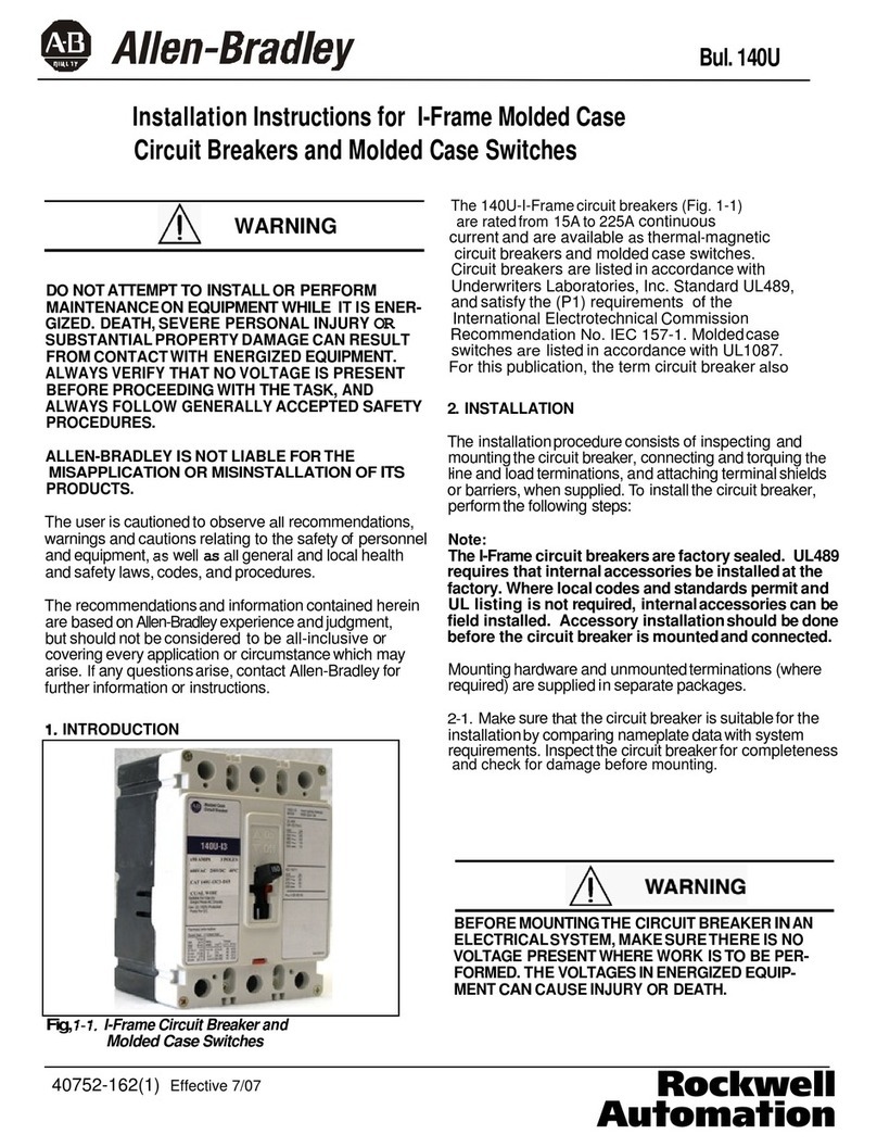 Rockwell Automation Allen-Bradley 140U User manual Rockwell Automation Allen-Bradley 140U User manual