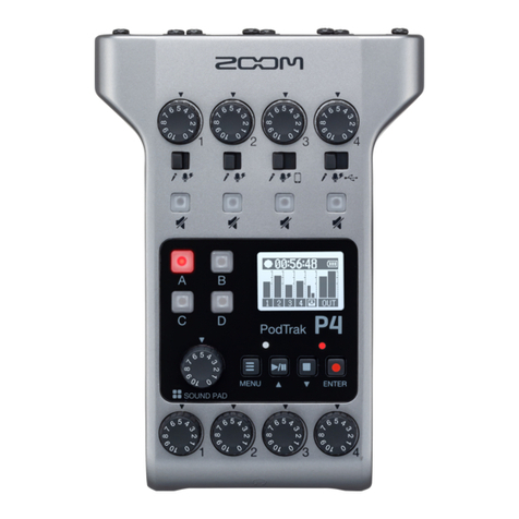 Zoom PodTrak P4 User manual