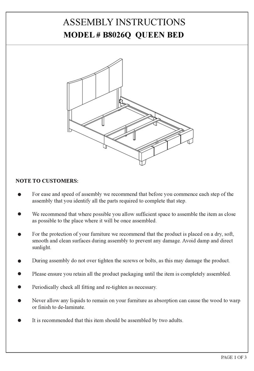 2K Furniture Designs B8026Q Quick start guide