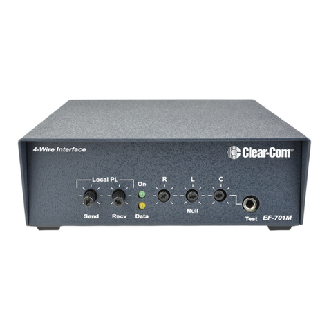 Clear-Com ENCORE EF-701M User manual