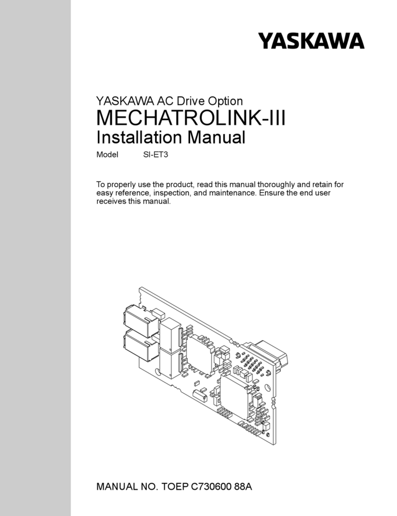 YASKAWA MECHATROLINK-III installation manual