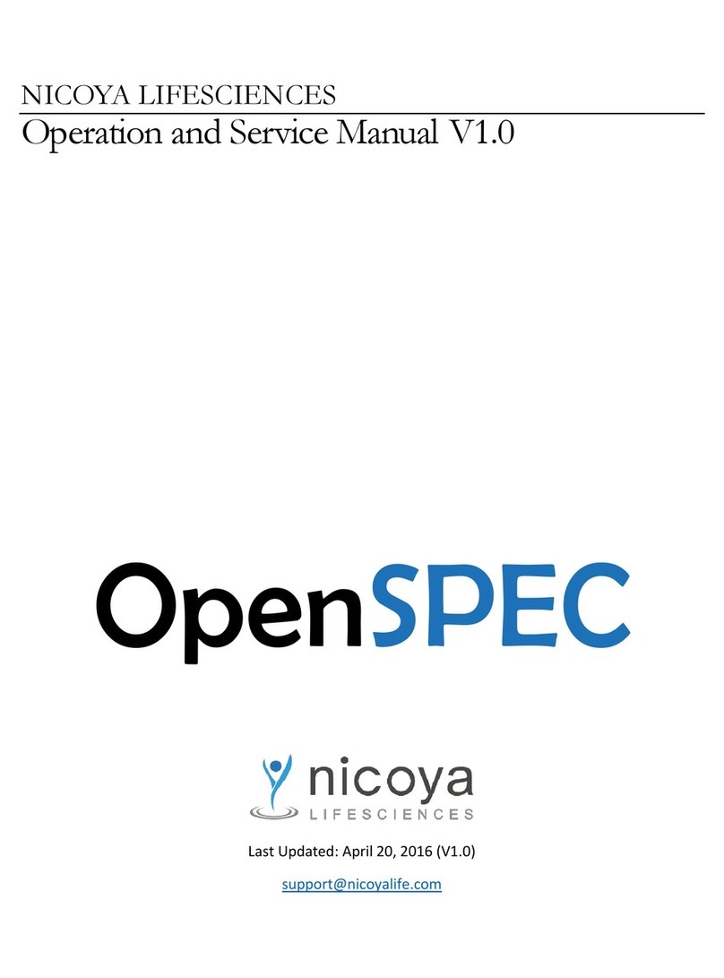 Nicoya OpenSPEC Operation and service manual