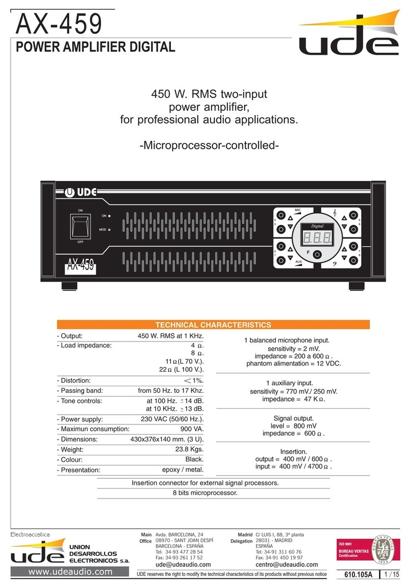 Ude AX-459 manual
