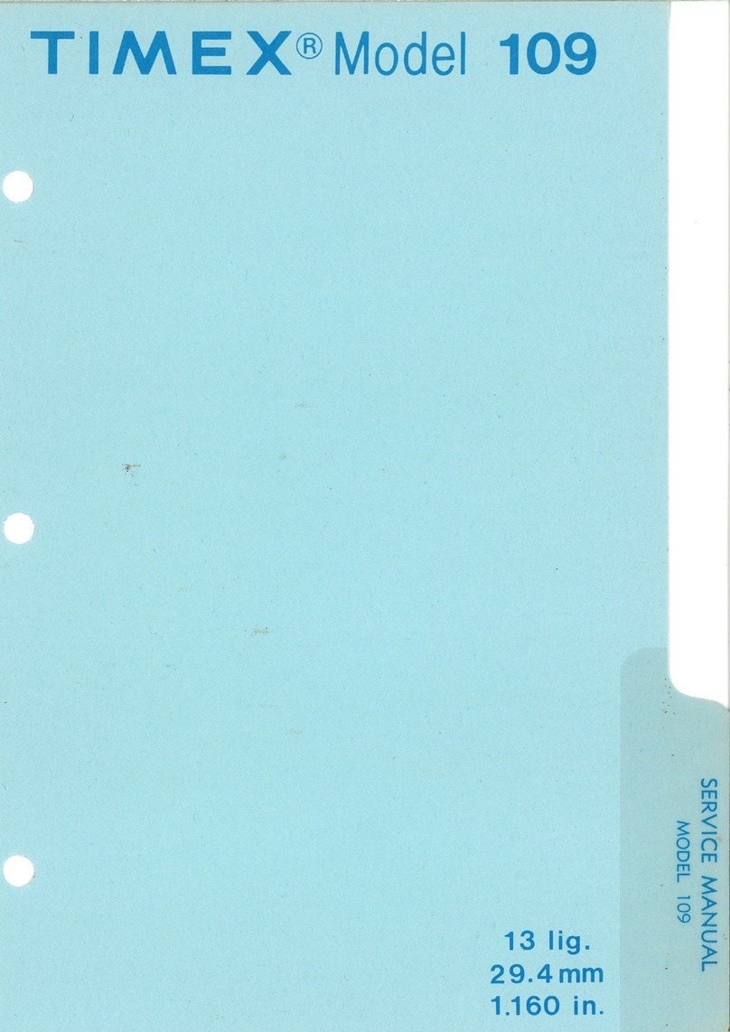 Timex 109 User manual Timex 109 User manual