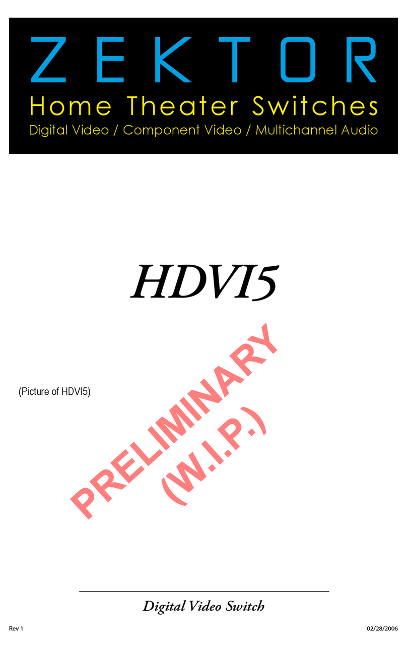Zektor HDVI5 manual