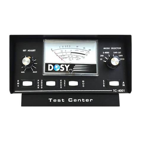 Dosy Test Center TC-4001-P instruction manual