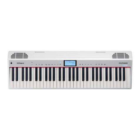 Roland GO:PIANO with Alexa Built-in User manual