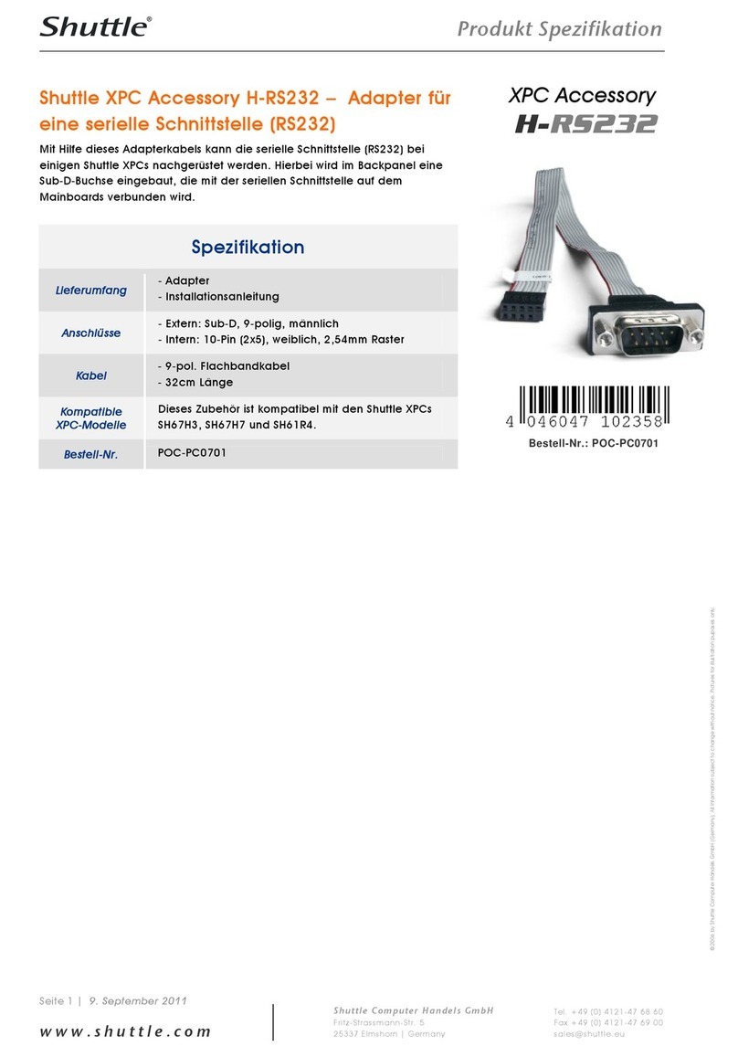 Shuttle H-RS232 User manual