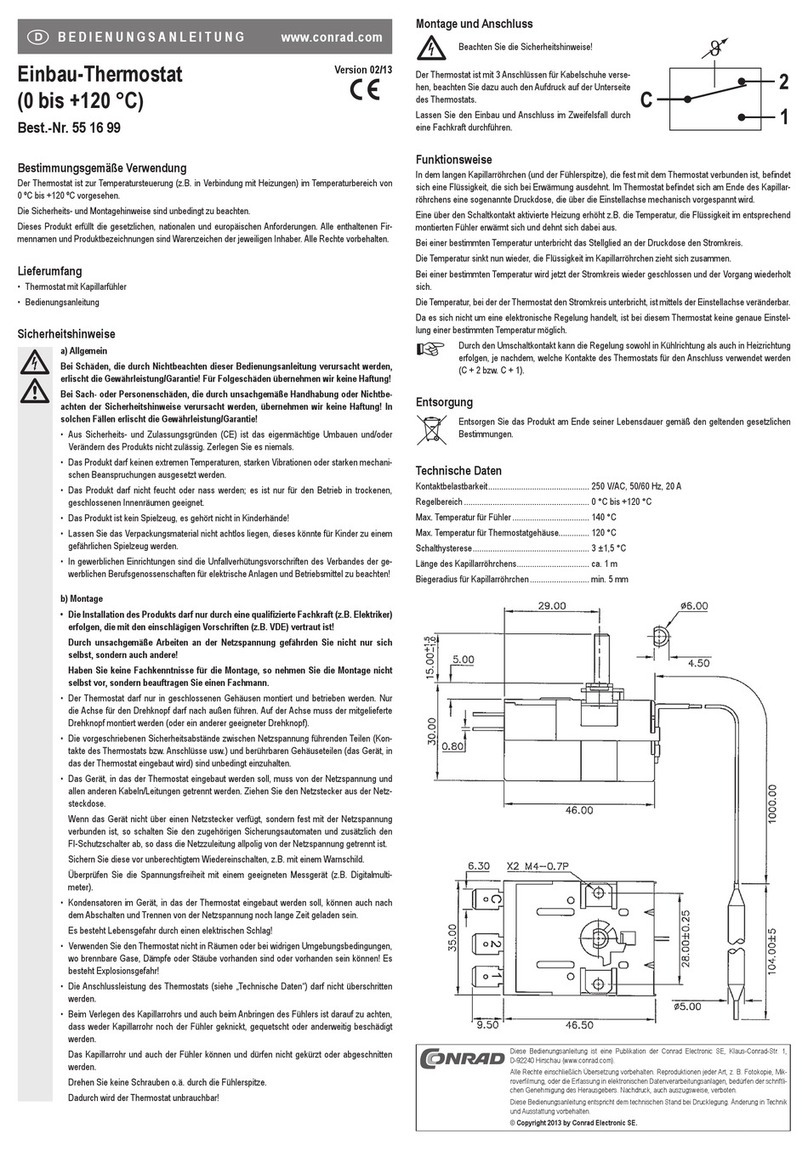 Conrad 55 16 99 operating instructions