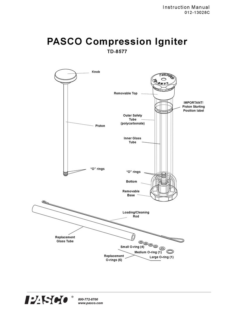 PASCO TD-8577 instruction manual