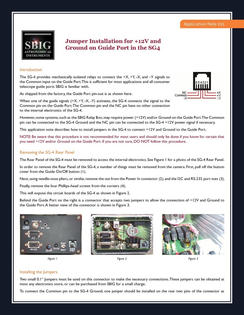 SBIG SG-4 Application note