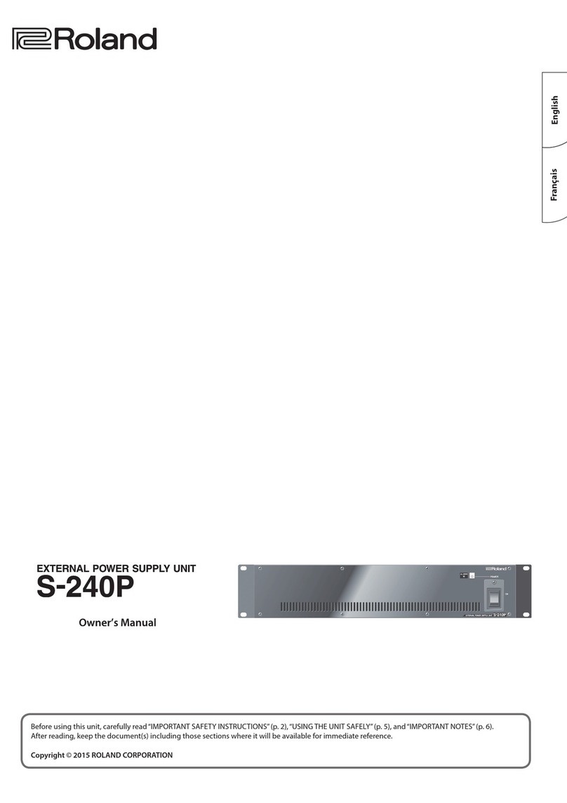 Roland S-240P User manual