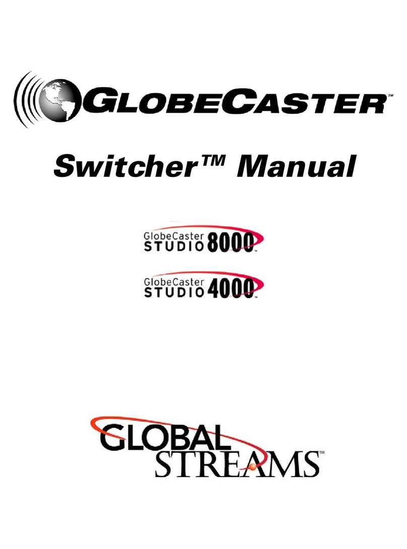 Global Streams GlobeCaster STUDIO  8000 User manual