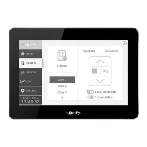SOMFY animeo IB+ 4 Zone Touch Building Controller User manual