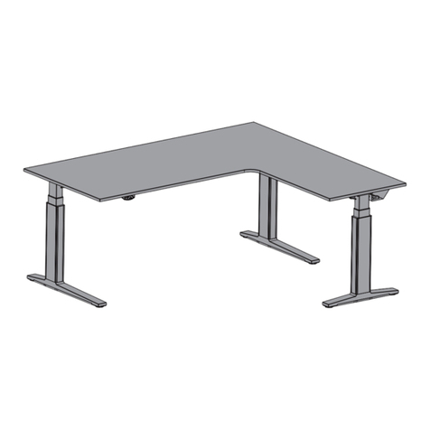 TRADINGZONE SMARTLINE SITTING/STANDING CORNER TABLE... User manual