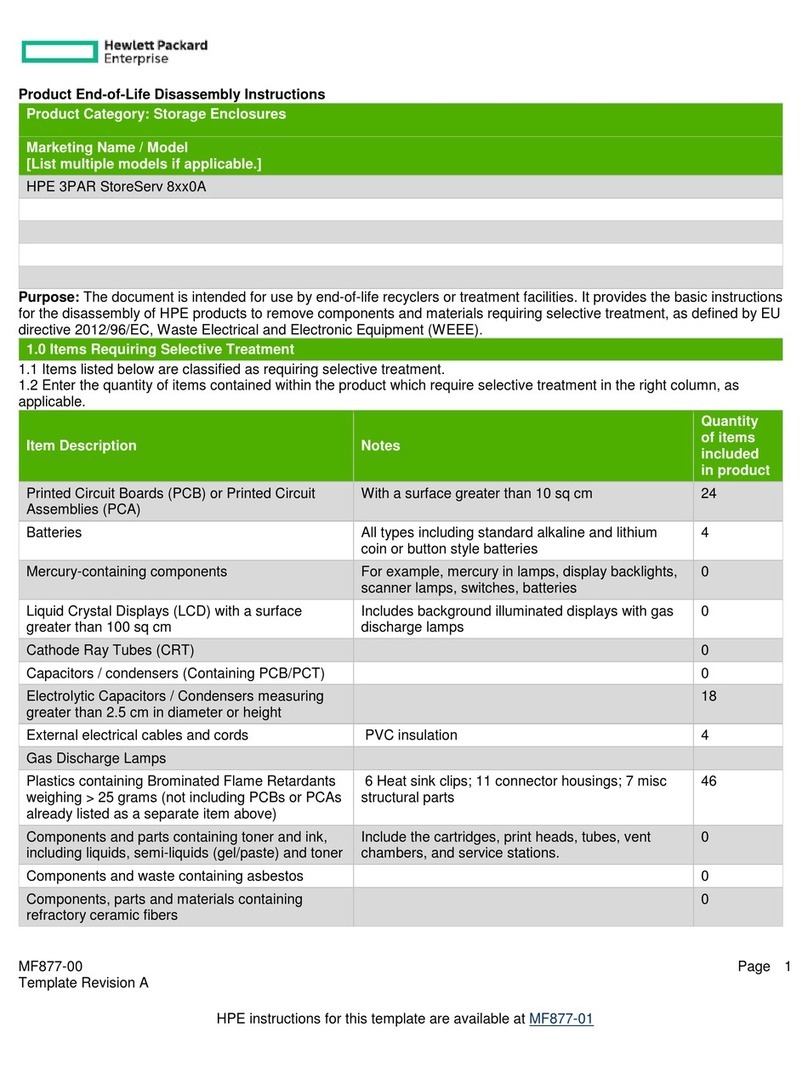 Hewlett Packard Enterprise 3PAR StoreServ 8 0A Series Assembly instructions Hewlett Packard Enterprise 3PAR StoreServ 8 0A Series Assembly instructions