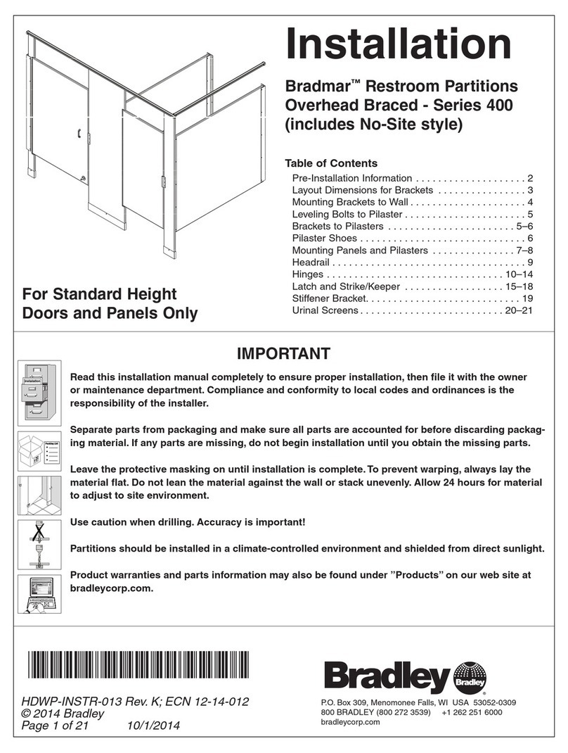 Bradley Bradmar 400 Series User manual Bradley Bradmar 400 Series User manual