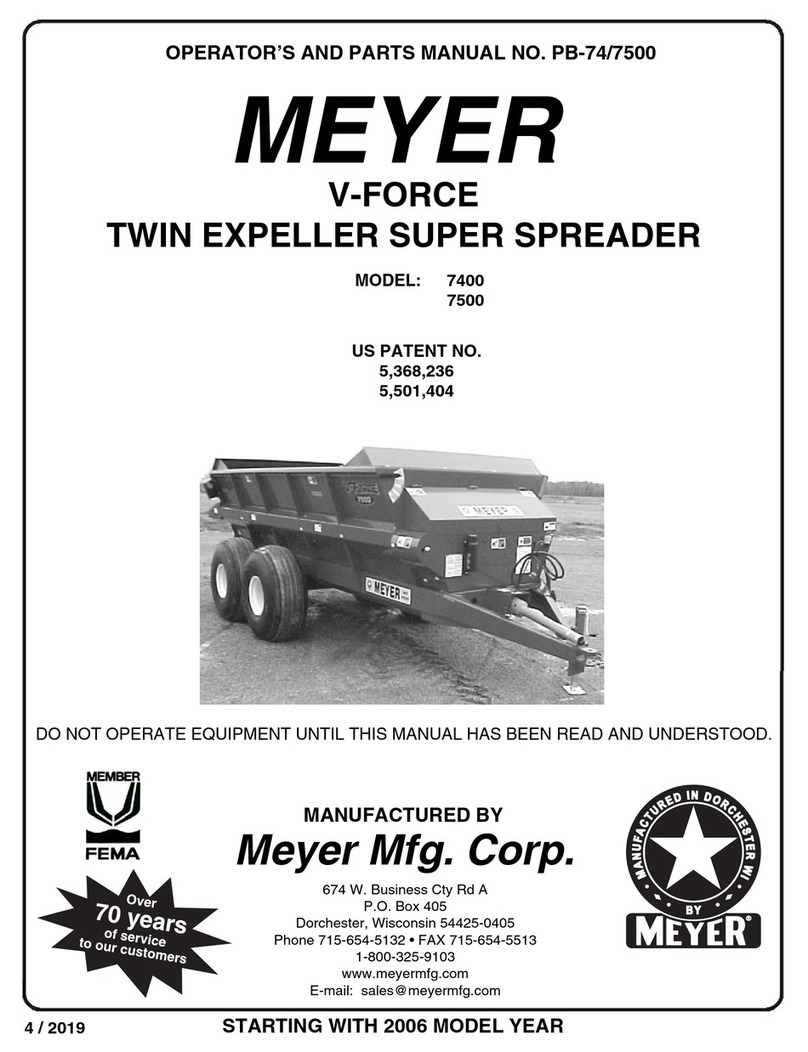 Meyer V-FORCE 7400 Series Product manual