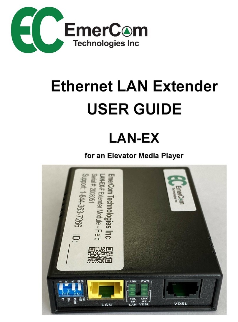 EmerCom Technologies LAN-EX Series user guide