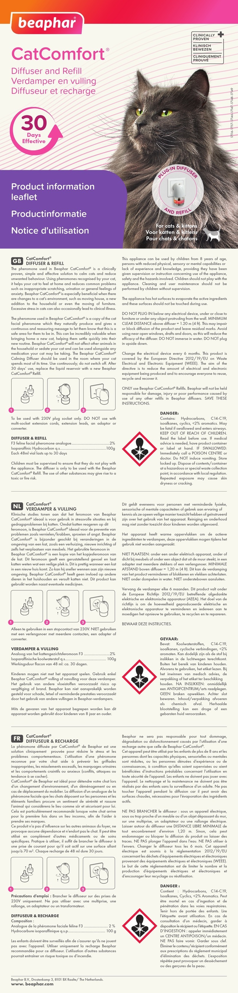 Beaphar CatComfort instructions