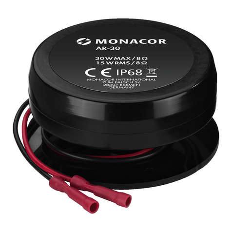 Monacor AR-30 User manual