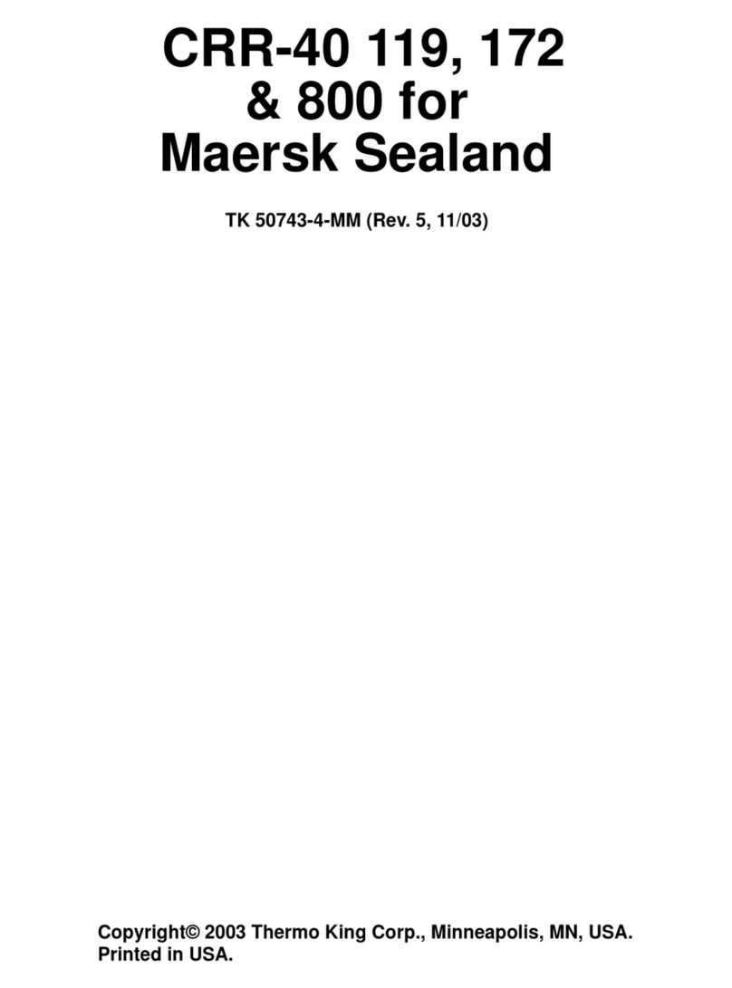 Thermo King CRR-40 119 manual