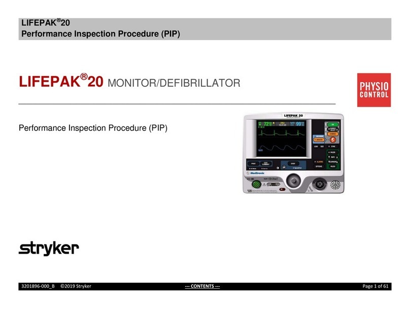 Stryker LIFEPAK 20 Installation instructions