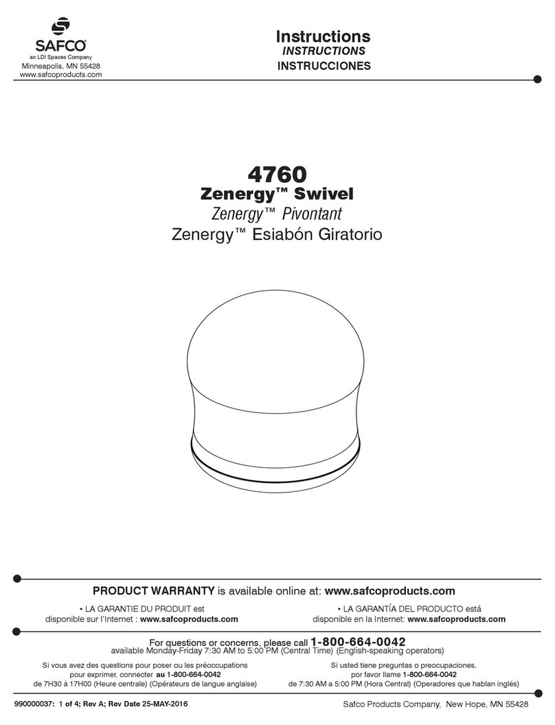 LDI Safco Zenergy 4760 User manual LDI Safco Zenergy 4760 User manual