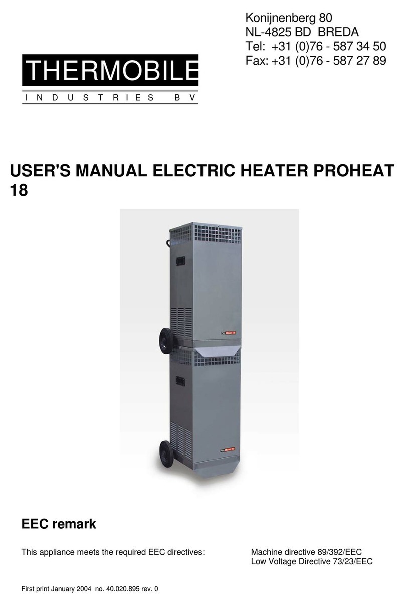 THERMOBILE PROHEAT 18 user manual