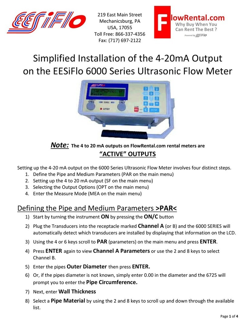 EESiFlo 6000 Series User manual