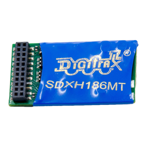 Digitrax SoundFX SDXH186MT User manual