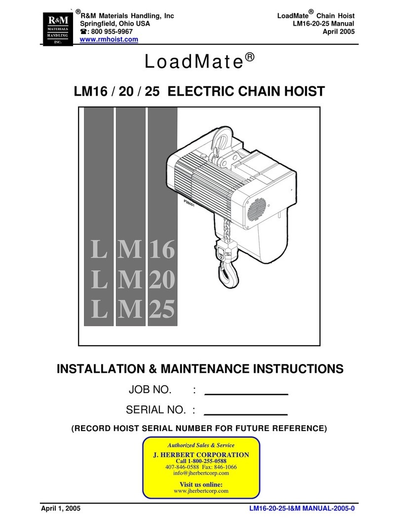 R&M LOADMATE LM 16 Installation and operating instructions