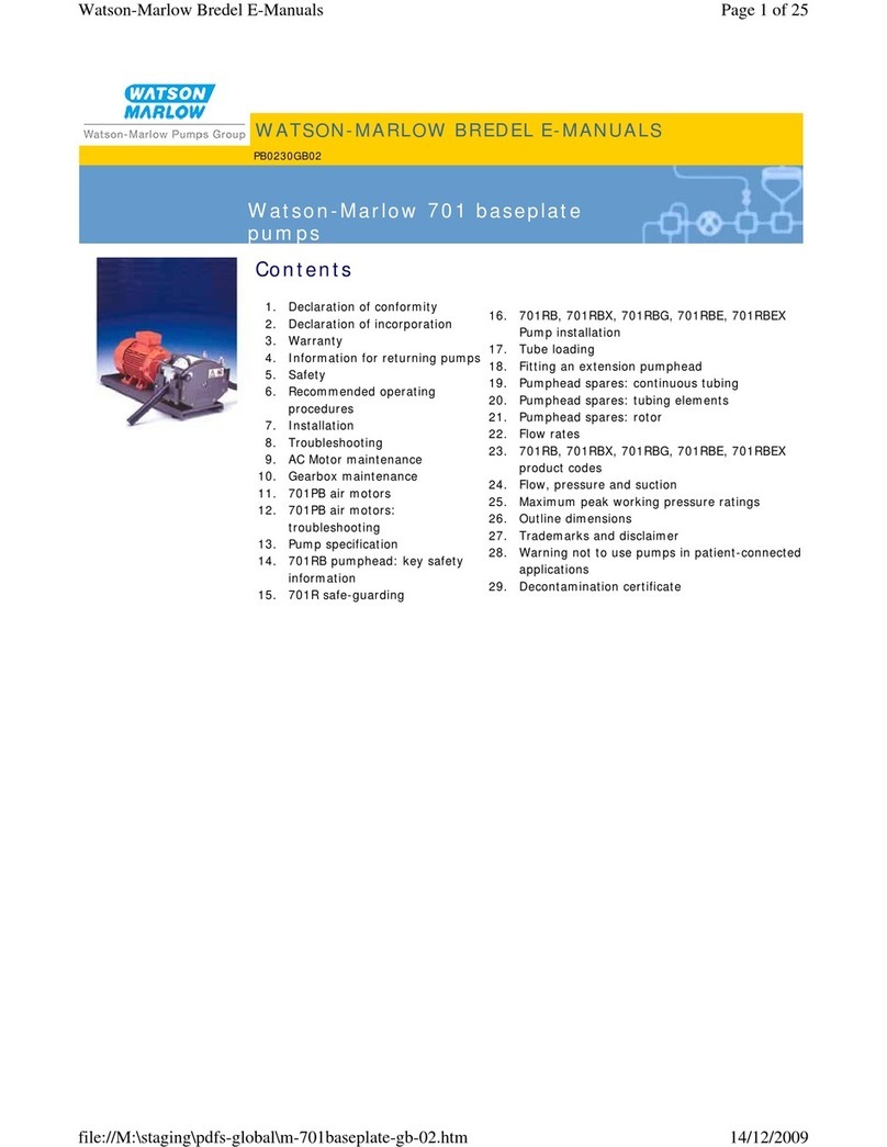 Watson-Marlow BREDEL 701 Series manual