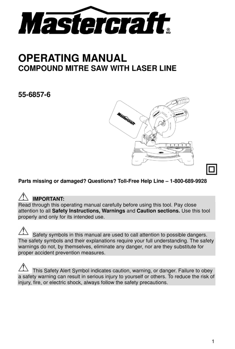 MasterCraft 55-6857-6 operating manual