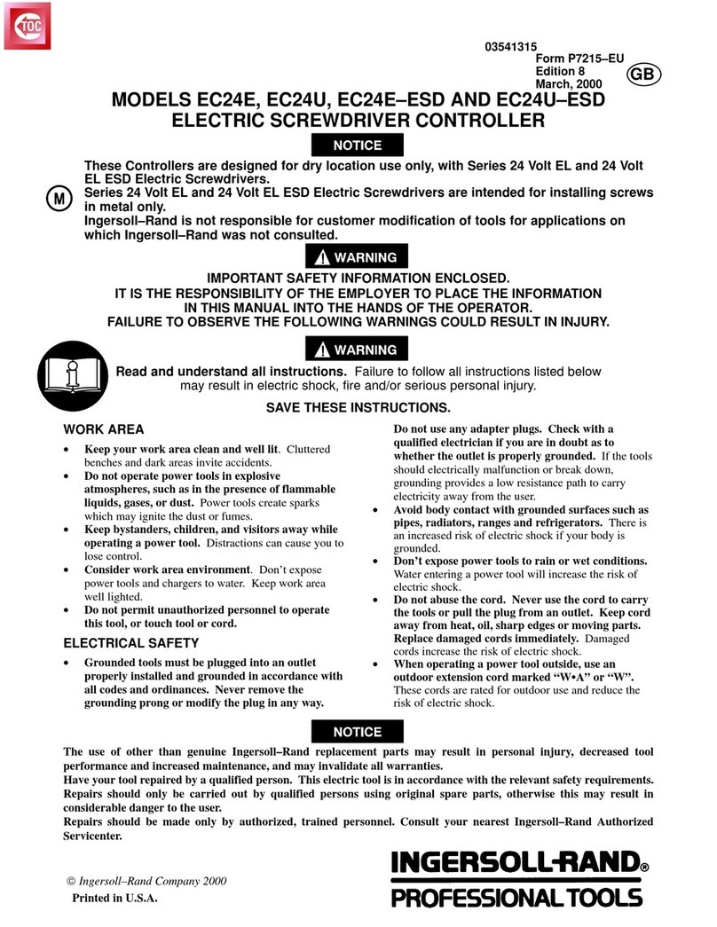 Ingersoll-Rand EC24E User manual