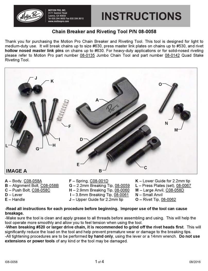 Motion Pro 08-0058 User manual
