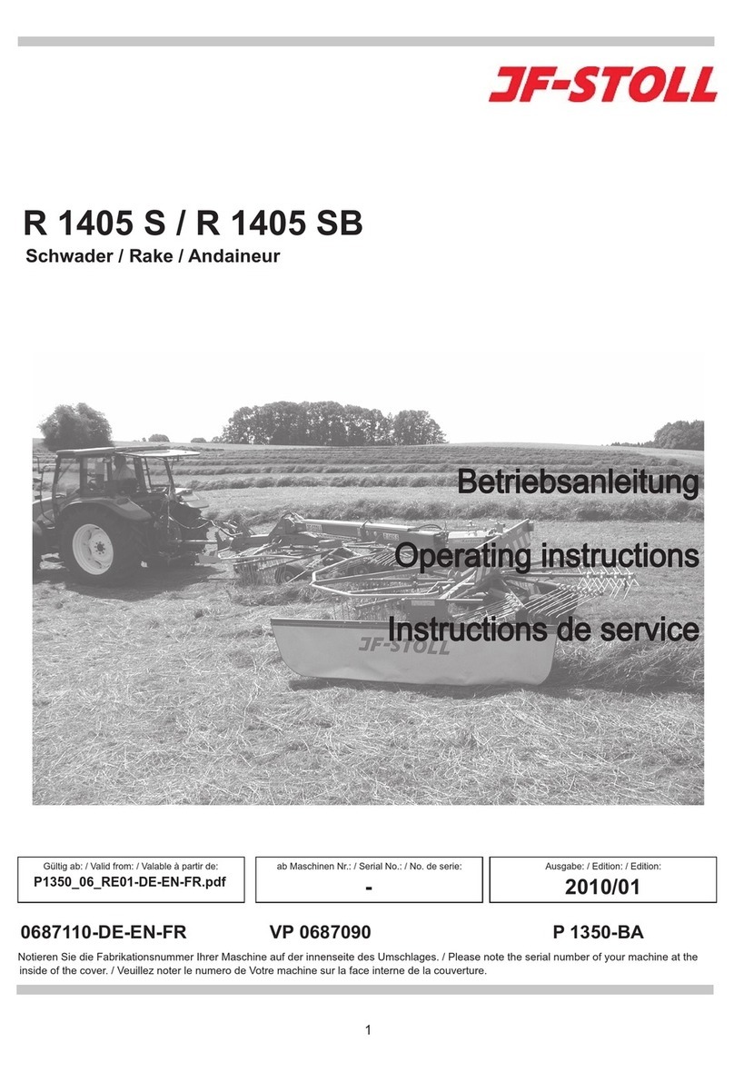 JF-Stoll R 1405 S operating instructions