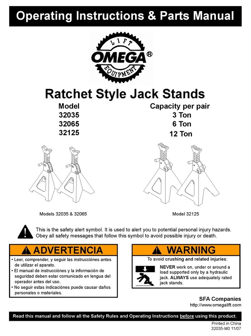 Omega 32035 Operating instructions & parts manual