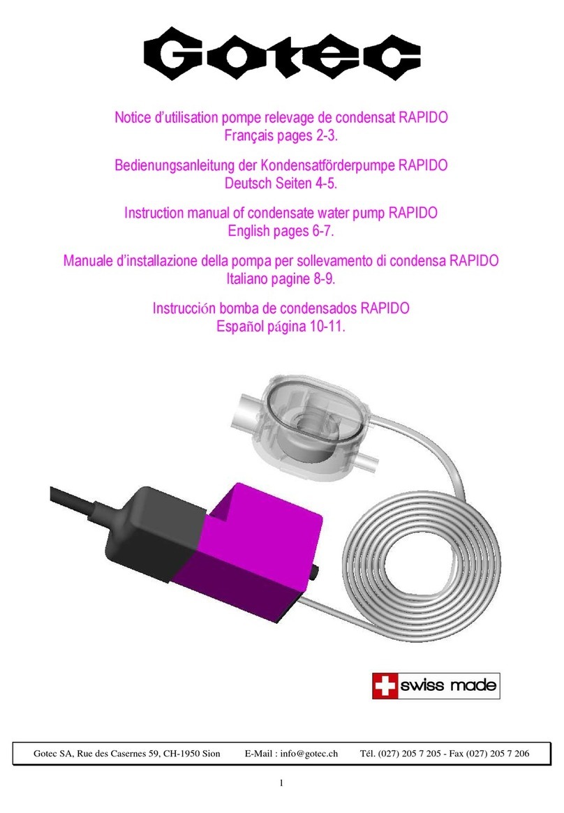 Gotec RAPIDO instruction manual