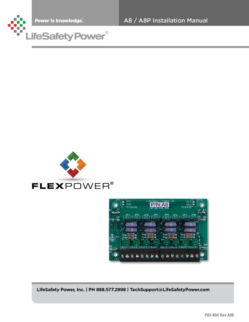 LifeSafety Power FlexPower A8 installation manual