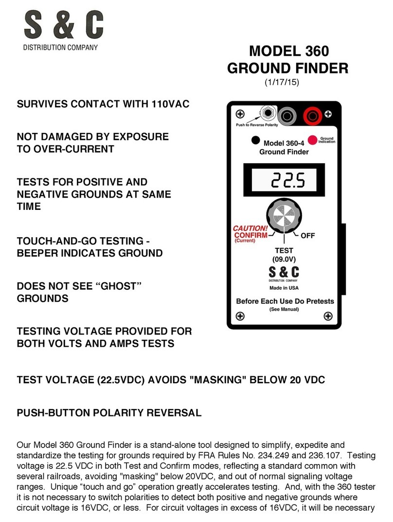 S&C 360 GROUND FINDER Series manual